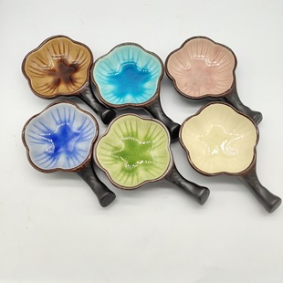 装墨汁用墨碟架笔笔搁冰裂水碟