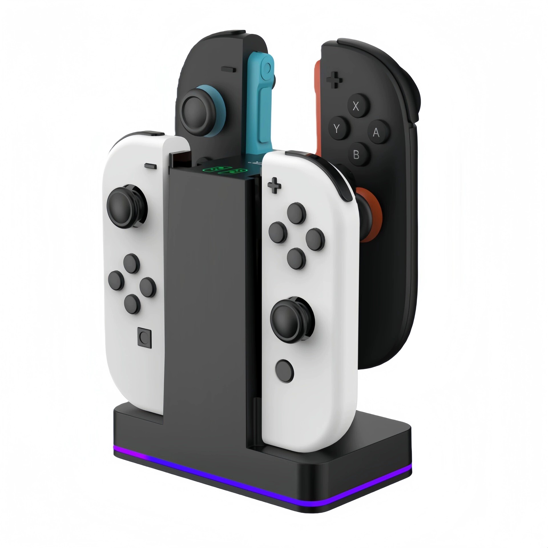 磁吸switch手柄充电底座 joy-con手柄充电座 8合1座充NS2游戏配件