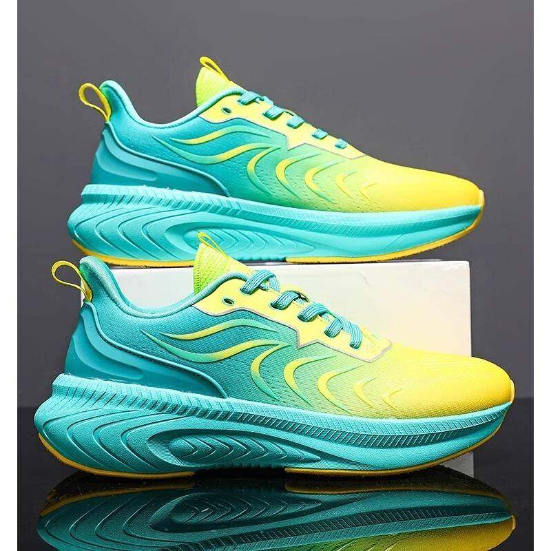 正品牌高档潮跑步鞋男款专业马拉松减震回弹跑鞋春季鞋子轻便软底