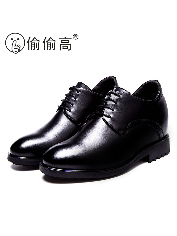 AUTUMN LEATHER MENS LEATHER SHOES INNER HEIGHTENED MENS SHOES INVISIBLE THICK-SOLED FORMAL WEDDING SHOES BUSINESS CASUAL MENS SHOES 10CM