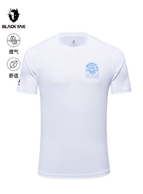 BLACK YAK/布来亚克24夏季户外透气印花休闲圆领短袖T恤MVX259