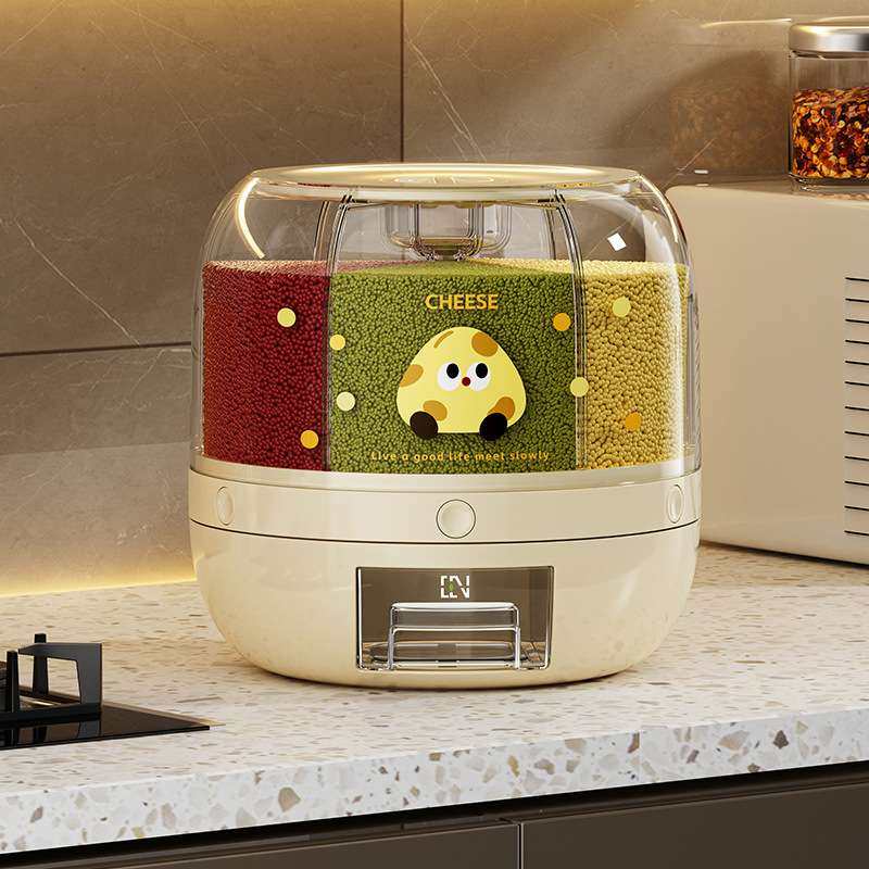 米桶厨房分格旋转五谷杂粮豆类收纳盒家用食品级防虫防潮密封米箱,鲜花速递/花卉仿真/绿植园艺,割草机/草坪机,淘宝优惠券,粉丝福利购,淘宝优惠卷