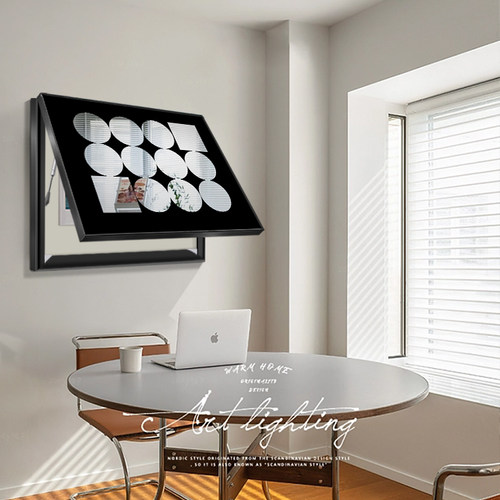 镜子画电表箱装饰画北欧中古风