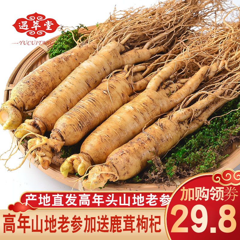 人参鲜参长白山鲜人参新鲜人参泡酒人叁500g正宗东北生晒非林下参