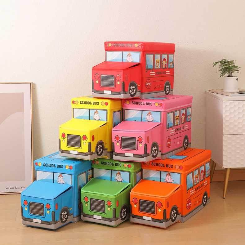 卡通汽车收纳盒折叠收纳凳儿童书本零食整理1170,住宅家具,儿童玩具收纳箱,淘宝优惠券,粉丝福利购,淘宝优惠卷