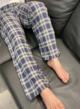 夏季人造棉男士长裤棉绸休闲家居裤泰国旅游沙滩裤宽松加大睡裤薄