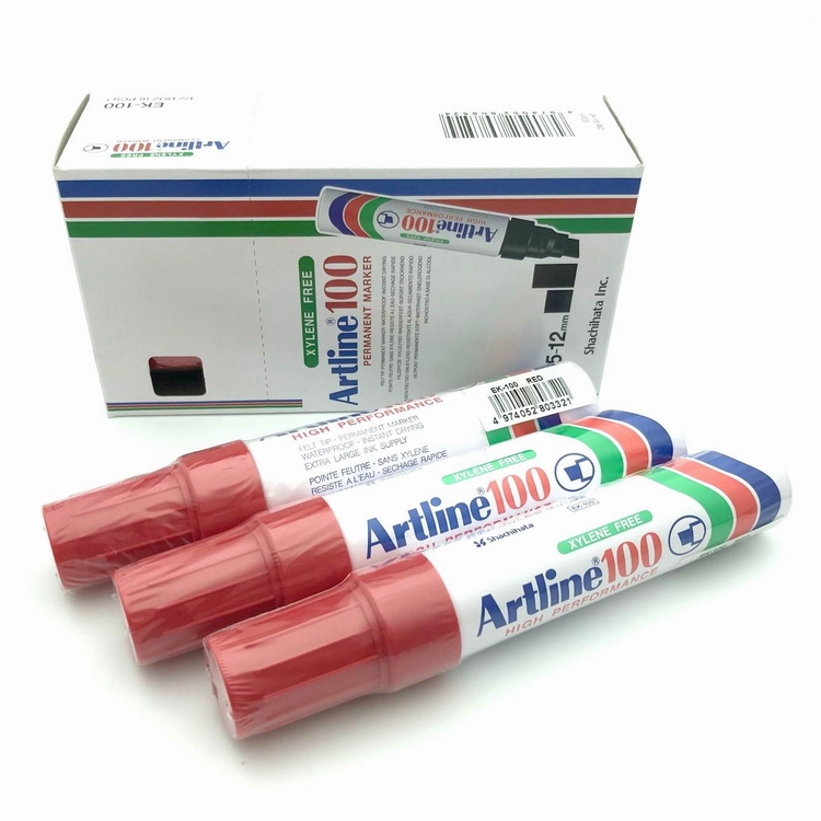 日本旗牌EK-100单头油性记号笔酒精性马克笔麦克笔任何表面可书写