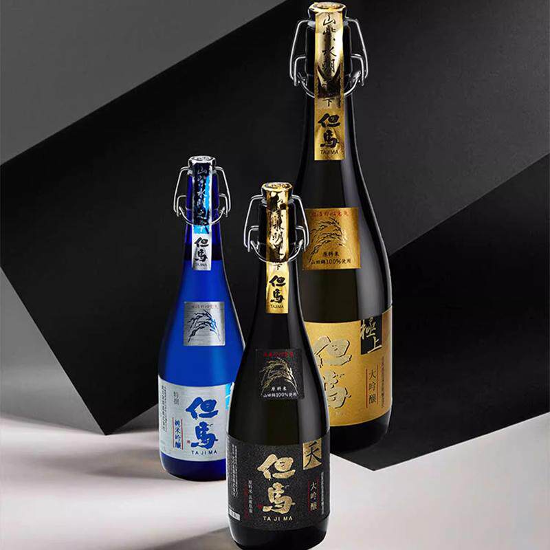 但马气泡清酒天超选纯米大吟酿起泡米酒极上特选气泡清酒日本进口