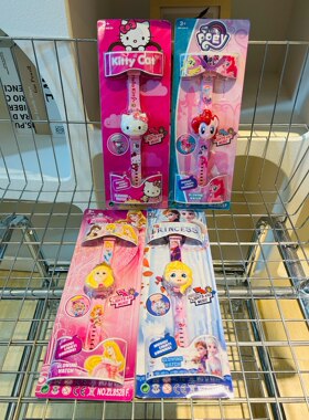 【日本迪士尼代购】凯蒂猫儿童投影手表小女孩宝宝卡通电子玩具表