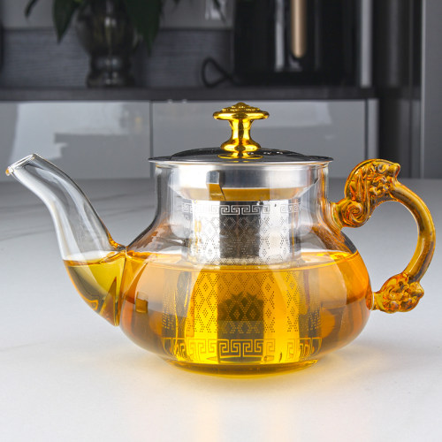 加厚耐热耐高温明火办公玻璃茶壶