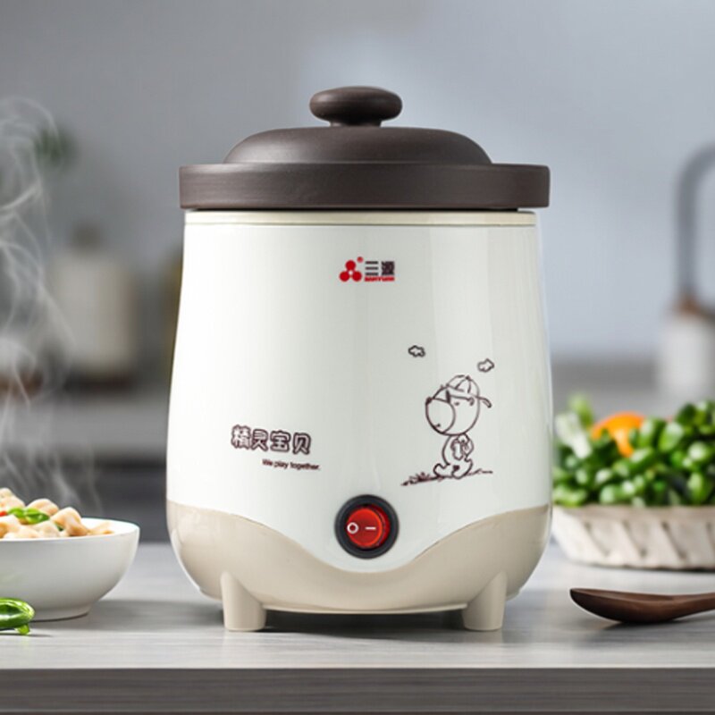 紫砂锅一人电炖蛊电炖锅砂锅陶瓷小炖锅煲汤煮粥家用宝宝辅食锅-