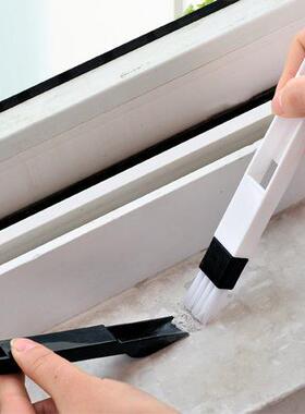 Window cleaning tools, including brushes for cleaning the co