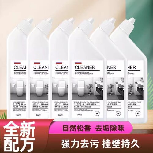 Toilet cleaner that eliminates odors and removes stains, d