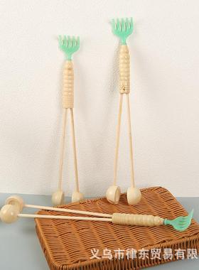 Small wooden hammer massager, sound-producing tapping back m