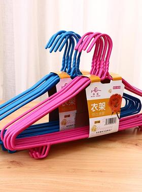 Dry and Wet Dual-use Anti-slip Coated Hangers, Set of 10, He