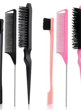 3Pcs Slick Back Hair Brush Set Bristle Hair Brush Brush