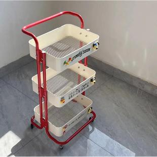 Trendy multi-purpose storage cart with wheels for home use,