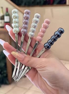 Stainless Steel Forks with High Dopamine, Cute and Aesthetic