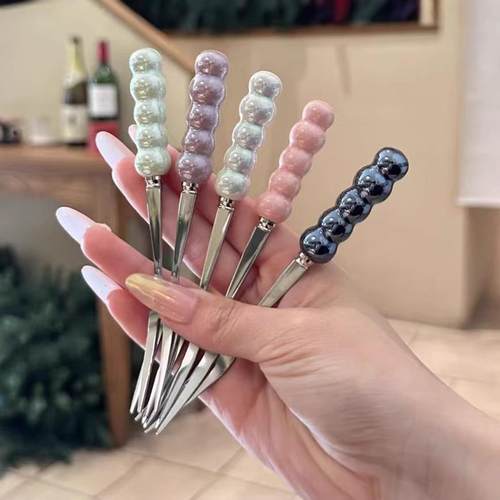 Stainless Steel Forks with High Dopamine, Cute and Aesthetic