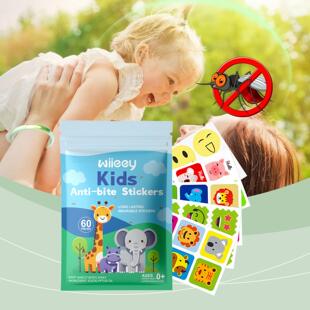 WIIEEY Children's Cartoon Anti-Mosquito Stickers, Plant-Base