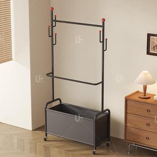Simple Floor-standing Coat Rack for Bedroom, Movable Living