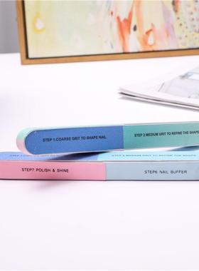 Six-sided matte nail file strip, nail buffer, nail shaping t