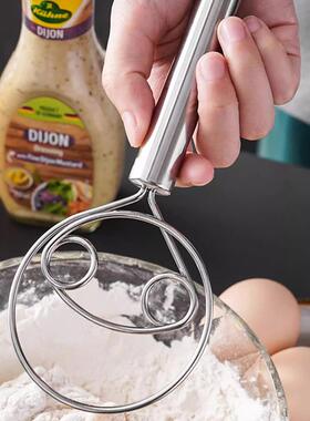 Stainless Steel Dough Whisk, Kitchen Egg Beater, Dough Mixer