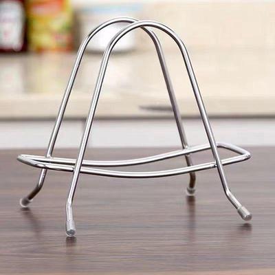 Kitchen Stainless Steel Pot Lid Rack Storage Shelf Desktop H