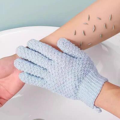 Bath Glove and Exfoliating Towel, Strong Coarse Sand Back Sc