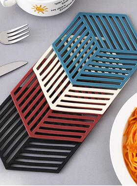 Creative Hexagonal Hollow Coaster, Non-slip Teapot Pad, Heat
