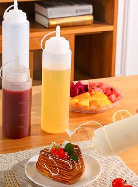 Squeeze bottle for plastic salad ketchup, kitchen condiment