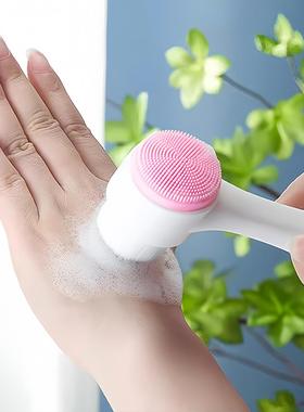 Facial Cleansing Brush with Soft Bristles, Double-Sided Face