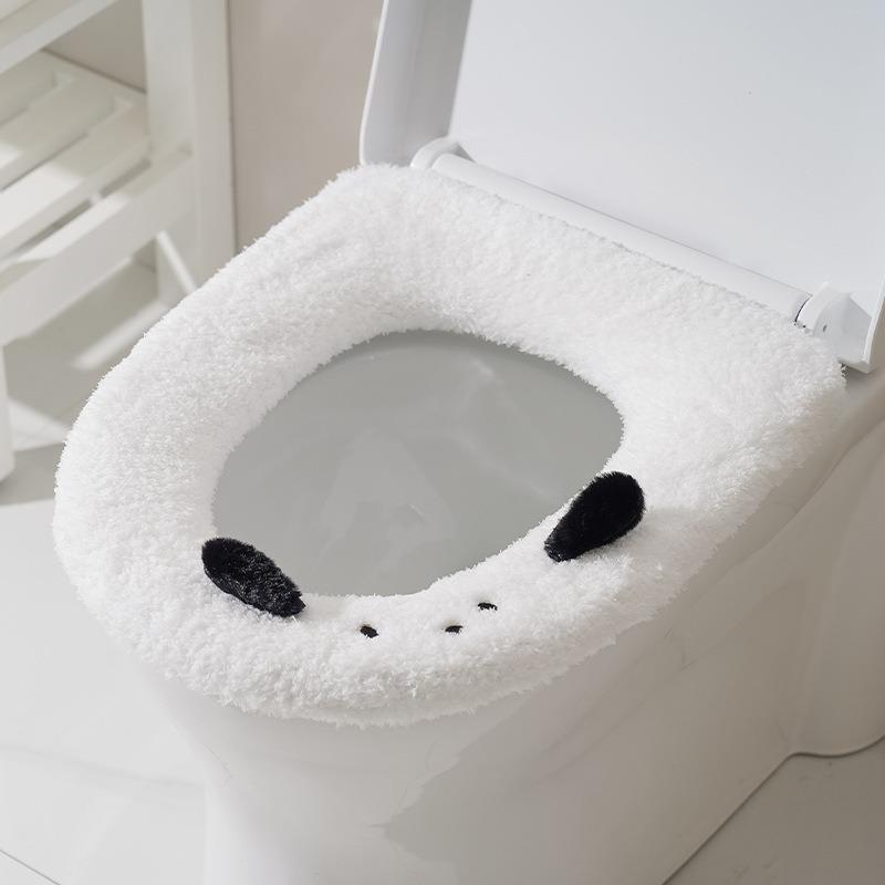 Half velvet large with handle autumn and winter soft toilet