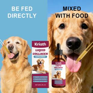 Kriath Collagen Drops for Dogs - Gentle Formula to Comfortab