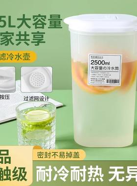 Large capacity plastic water pitcher for home use, suitable