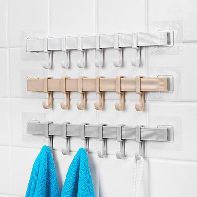 Strong adhesive wall hooks for hanging clothes in the bathro