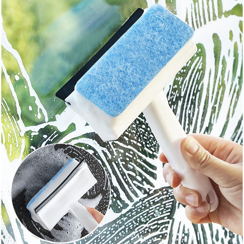 Multi-functional window glass brush for cleaning wall tile