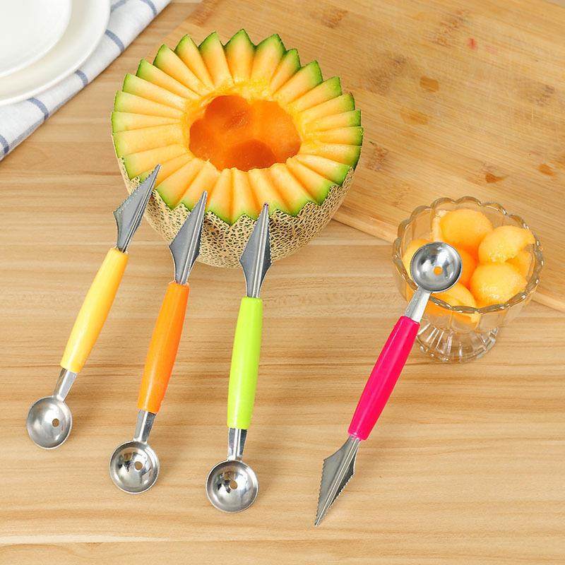 Stainless Steel Watermelon Baller Fruit Scoop Double-Headed