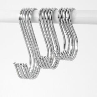 S-shaped hooks for hanging clothes, bags, metal hooks, super