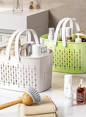 Large Capacity Drainable Bathroom Caddy, Plastic Perforated