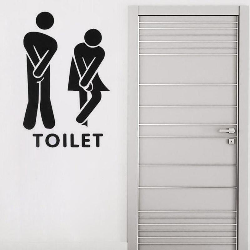 Home Bedroom Mirror er Toilet Room Sign Decorative Bathroom