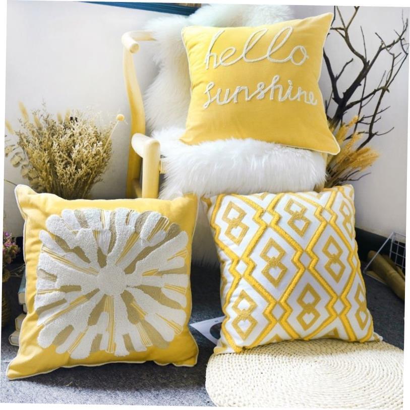 Decorative Pillows For Sofa Cushion Embroidered pillowcase