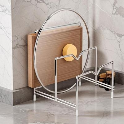 Stainless Steel Knife Holder, Cutting Board Storage Rack, Ch