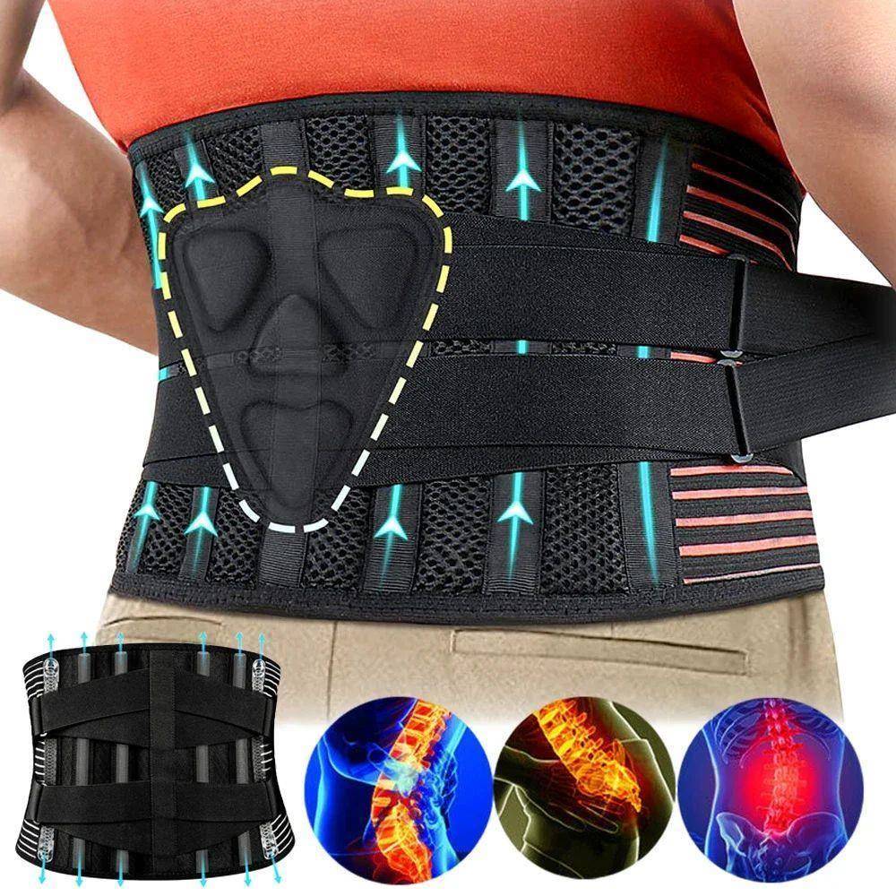Breathable Waist Support Back Brace Lower Back Pain Lumbar S