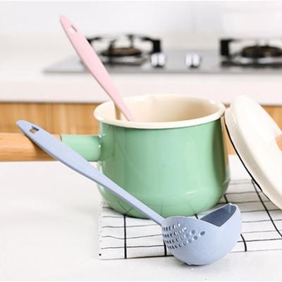 2-in-1 Long Handle Filtering Spoon, Plastic Large Spoon for