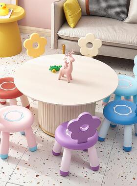 Cartoon plastic stool for children, suitable for home use, s
