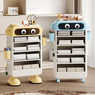 Bookshelf with cartoon stand feet for student desks, book or