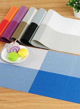 Wholesale European-style rectangular PVC Teslin placemats, c