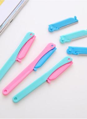 Home Beauty Tool - Women's Eyebrow Razor with Replaceable Bl