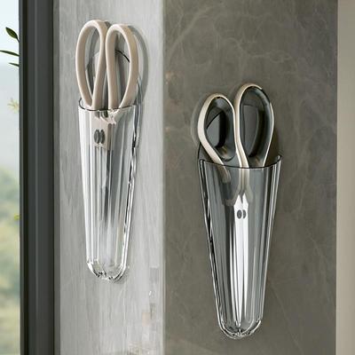Kitchen Multi-functional Wall-Mounted Scissors Holder with A